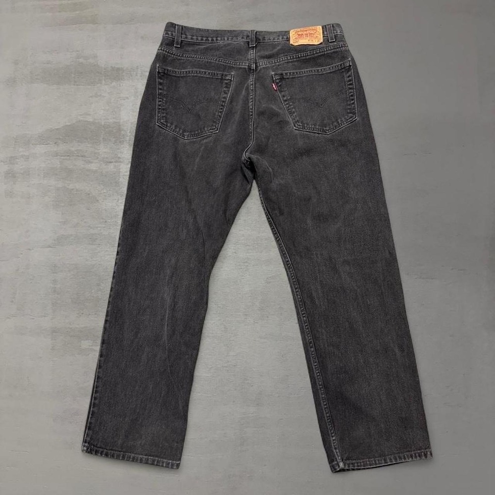 Vintage Levi's 505 Regular Fit Jeans Black Straight Leg Denim 00505-0260 36 x 29